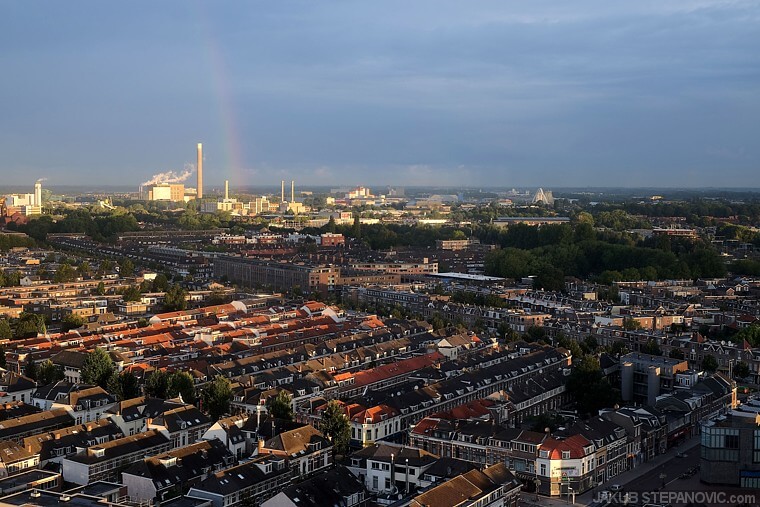 A power plant brings a rainbow. Take that, greenpeace..